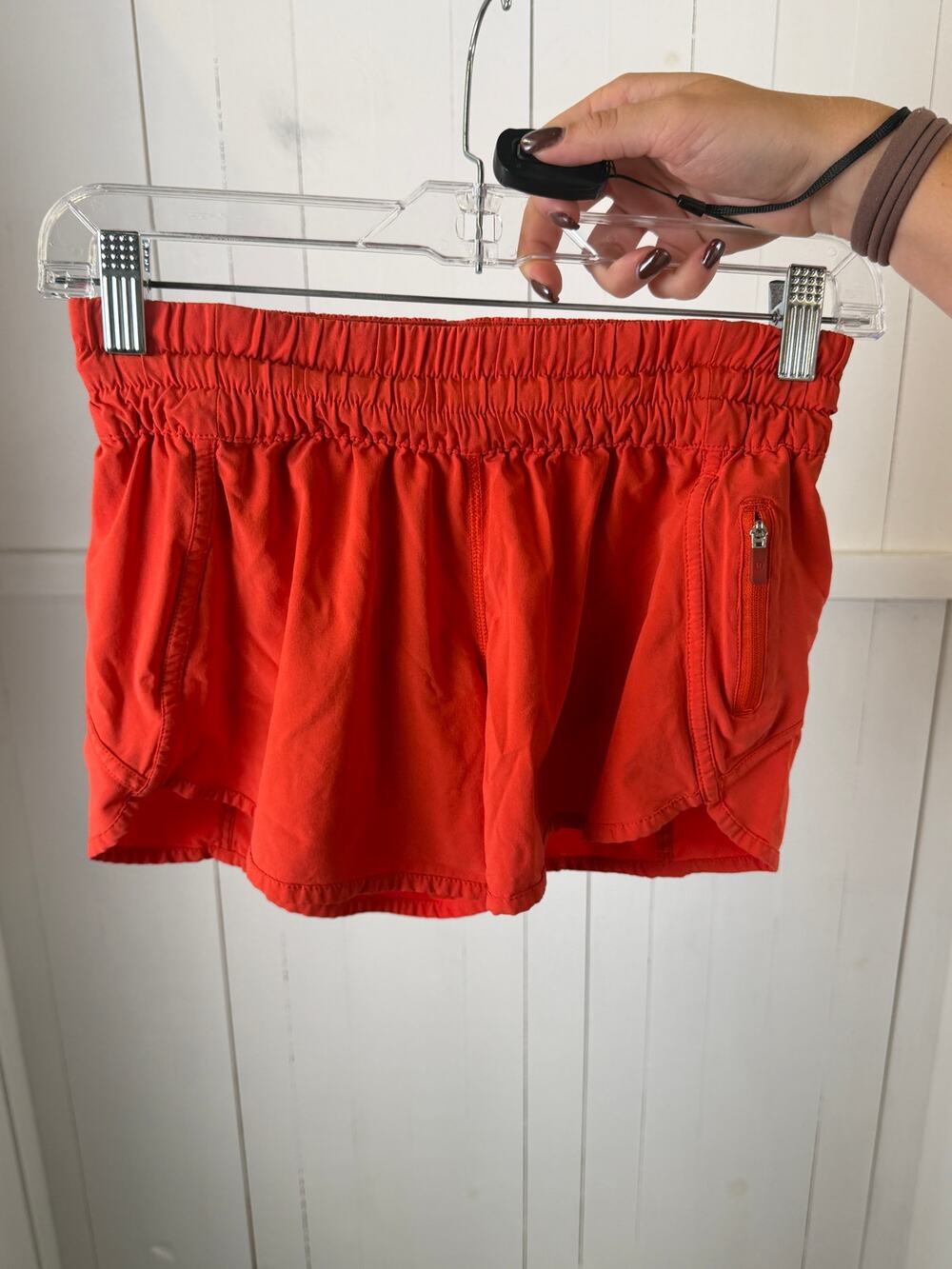 Lululemon Orange Athletic Shorts Women's Size 6